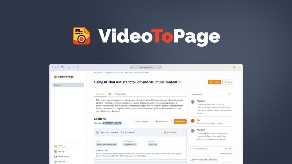 VideoToPage Review, VideoToPage Appsumo Deal